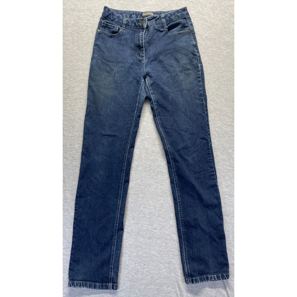 Apparel Collection Jeans Womens 6 Blue Dark Wash Denim Cotton Straight Leg